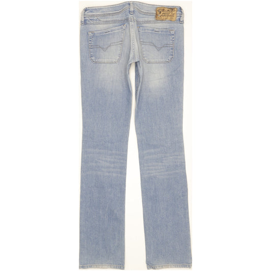 Diesel Lowky Women Blue Straight Slim Stretch Jeans W27 L32