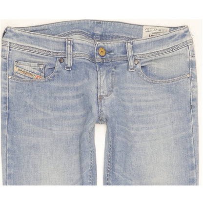 Diesel Lowky Women Blue Straight Slim Stretch Jeans W27 L32