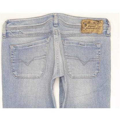 Diesel Lowky Women Blue Straight Slim Stretch Jeans W27 L32