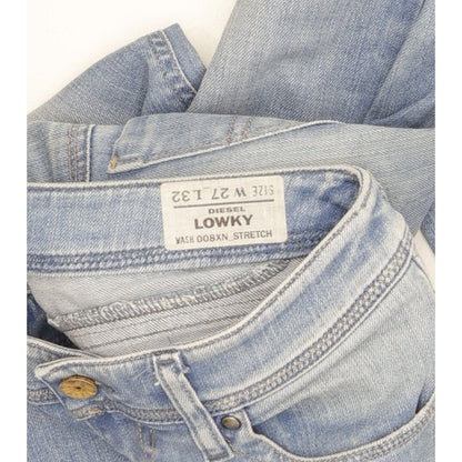 Diesel Lowky Women Blue Straight Slim Stretch Jeans W27 L32