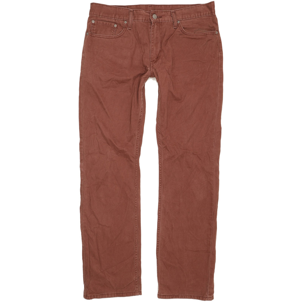 Levi's 514 Men Brown Straight Slim Jeans W34 L32