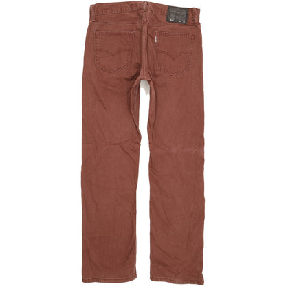 Levi's 514 Men Brown Straight Slim Jeans W34 L32