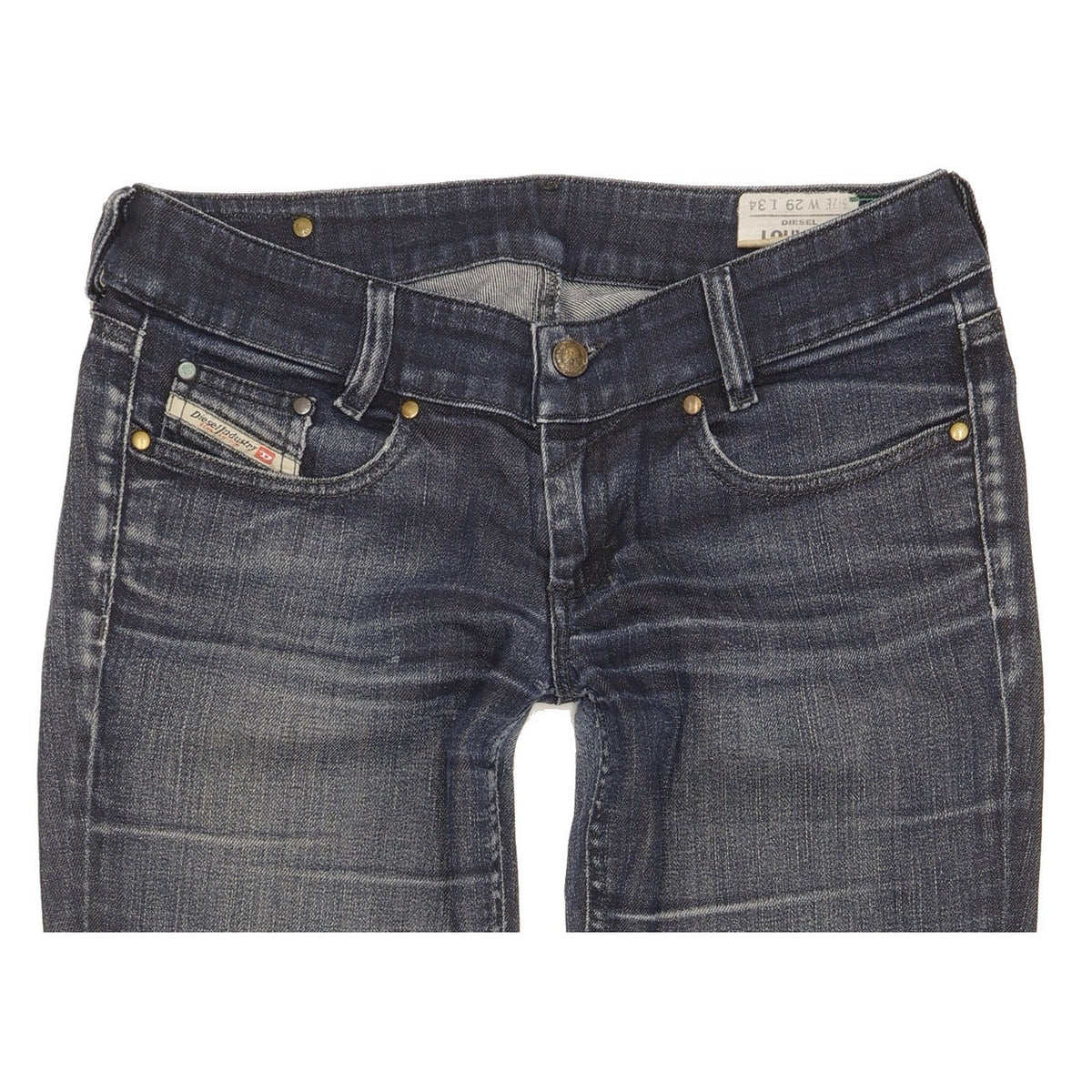Diesel Louvely Women Blue Bootcut Slim Stretch Jeans W29 L30