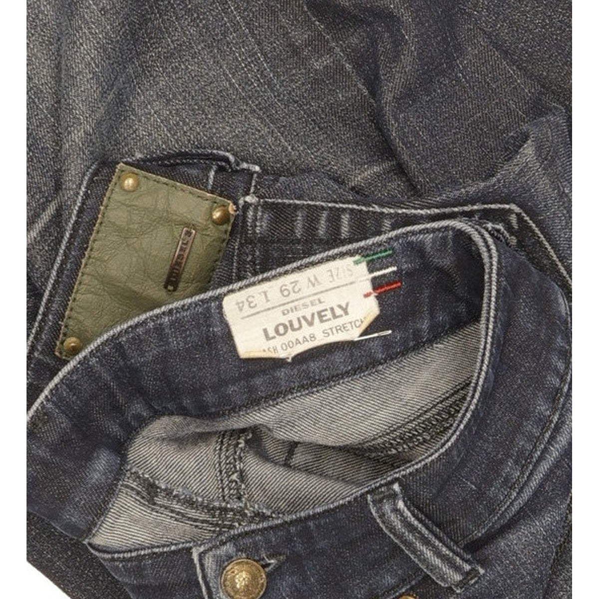 Diesel Louvely Women Blue Bootcut Slim Stretch Jeans W29 L30