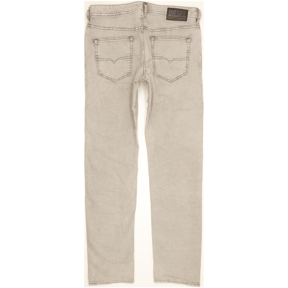 Diesel Buster Men Grey Straight Slim Stretch Jeans W34 L32