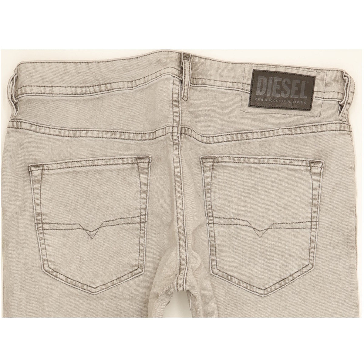 Diesel Buster Men Grey Straight Slim Stretch Jeans W34 L32