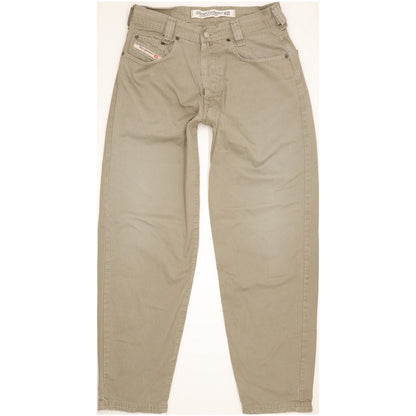 Diesel Saddle Baggy Men Green Tapered Relaxed Jeans W31 L32