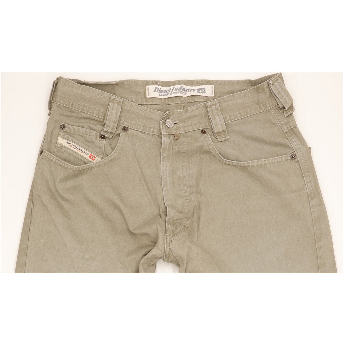 Diesel Saddle Baggy Men Green Tapered Relaxed Jeans W31 L32