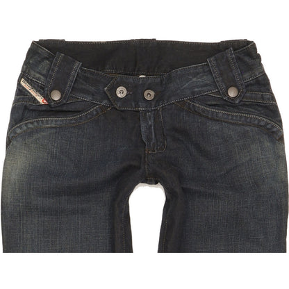 Diesel Moonie Women Navy Straight Slim Jeans W28 L29
