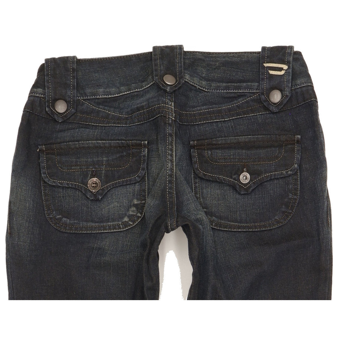 Diesel Moonie Women Navy Straight Slim Jeans W28 L29