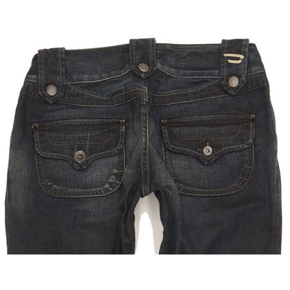 Diesel Moonie Women Navy Straight Slim Jeans W28 L29