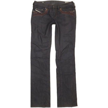Diesel Kycut Women Navy Straight Slim Stretch Jeans W29 L34