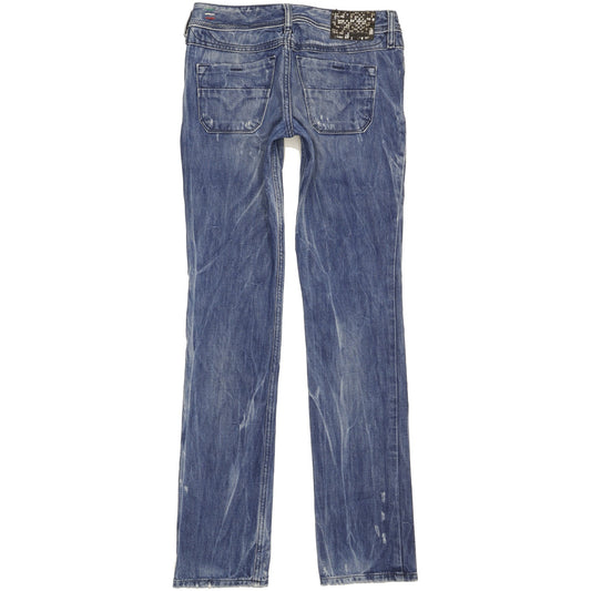 Diesel Lowky Women Blue Straight Slim Jeans W25 L32