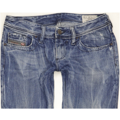 Diesel Lowky Women Blue Straight Slim Jeans W25 L32