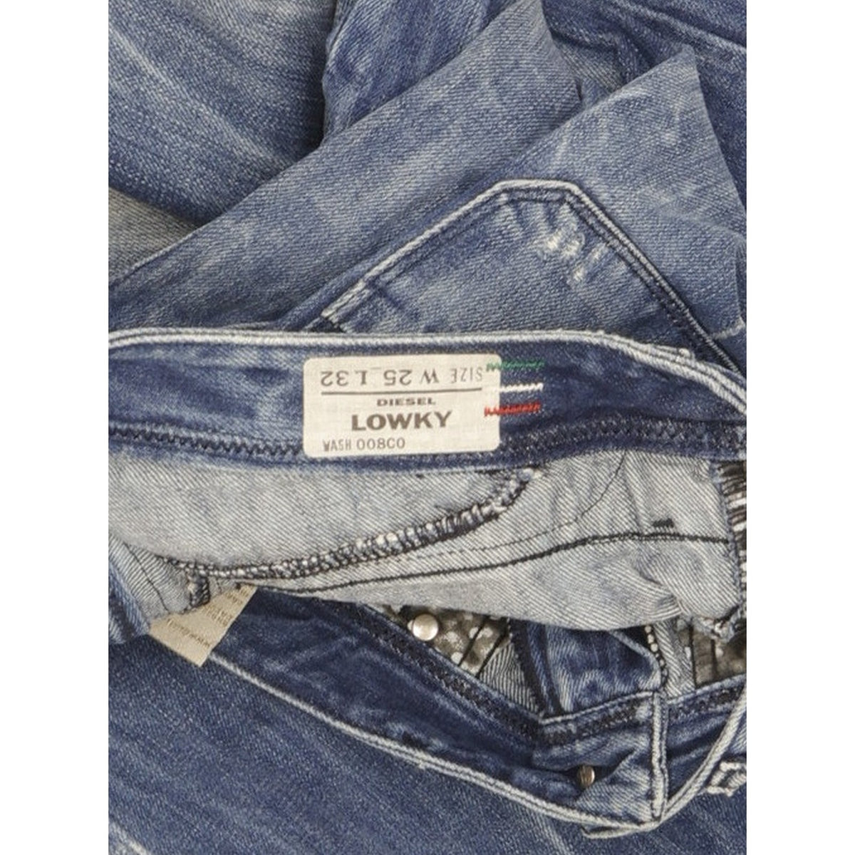 Diesel Lowky Women Blue Straight Slim Jeans W25 L32