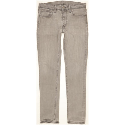 Levi's 511 Men Grey Straight Slim Stretch Jeans W34 L33