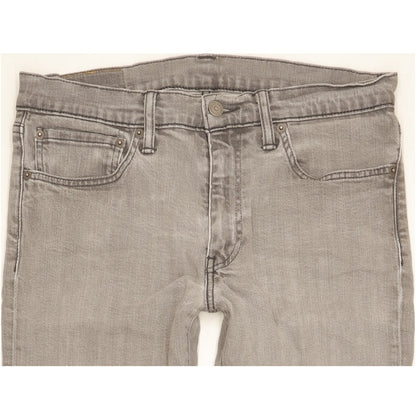 Levi's 511 Men Grey Straight Slim Stretch Jeans W34 L33