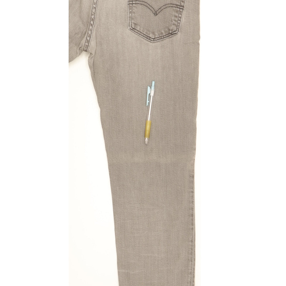 Levi's 511 Men Grey Straight Slim Stretch Jeans W34 L33