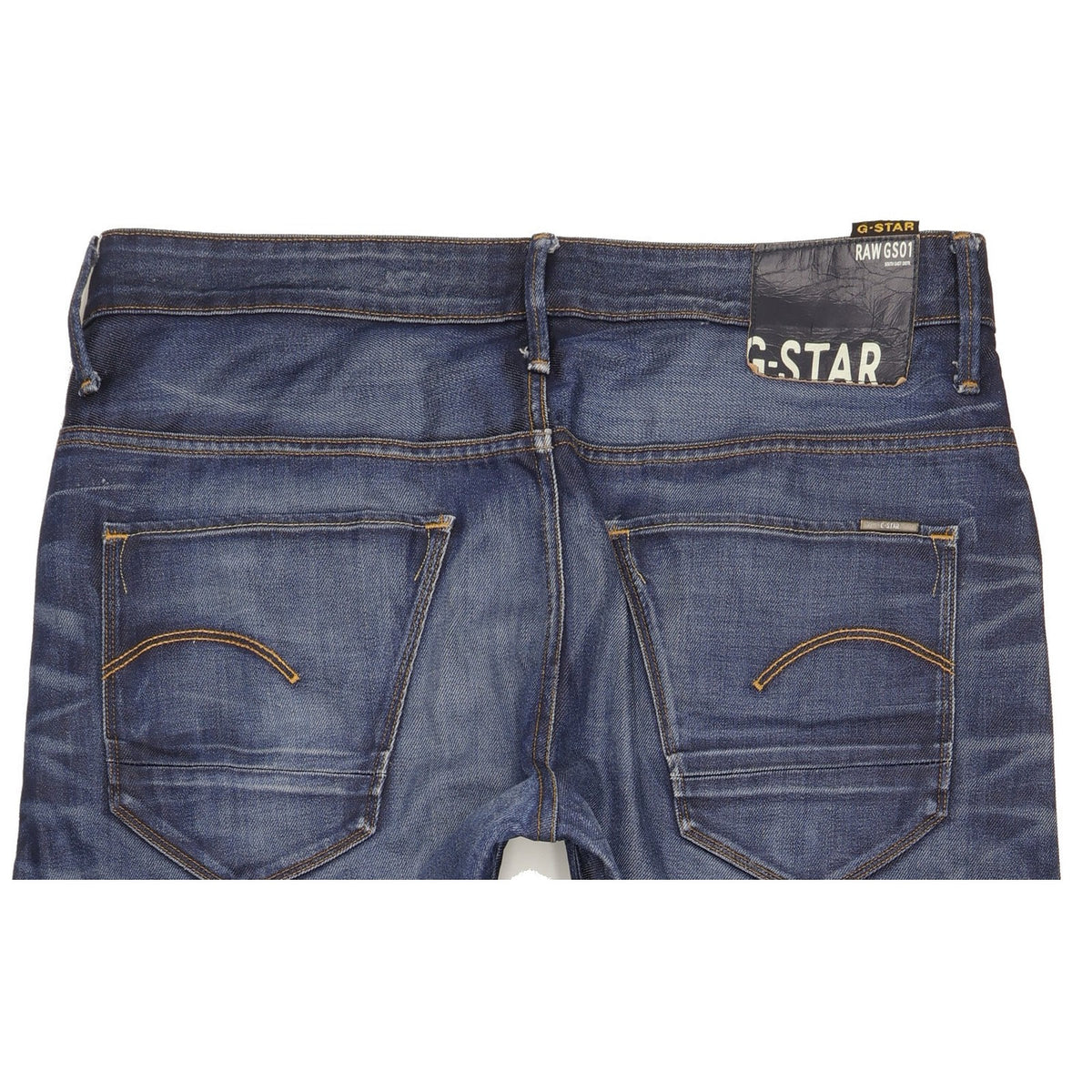 G-Star Arc 3D Men Blue Straight Slim Jeans W36 L34