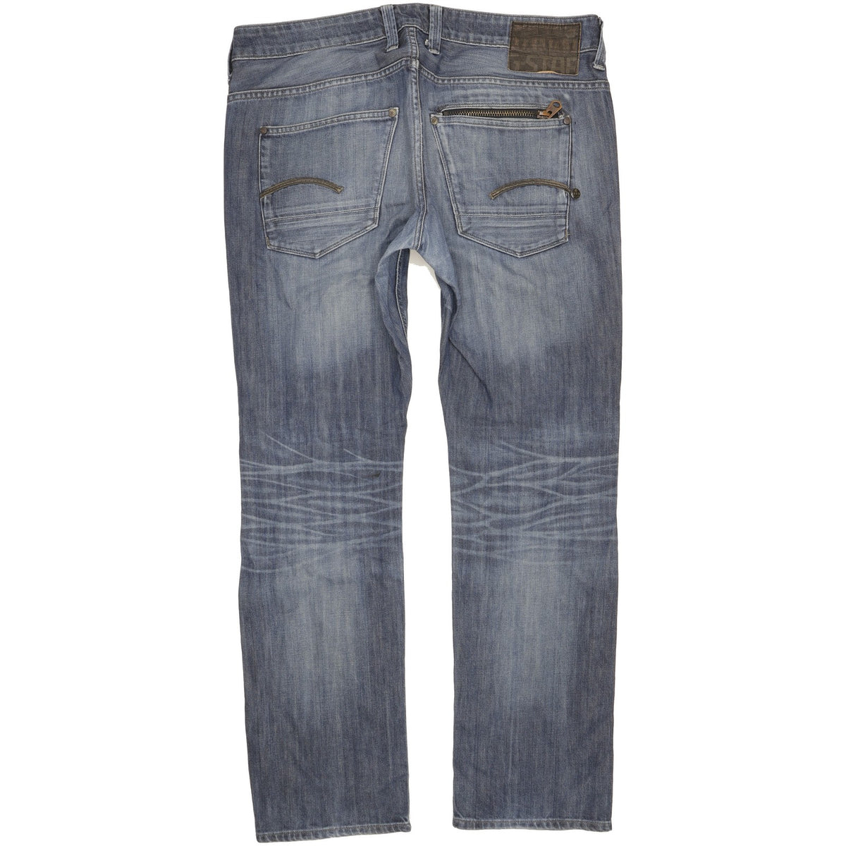 G-Star Attacc Men Blue Straight Slim Jeans W34 L31