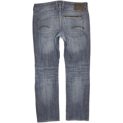 G-Star Attacc Men Blue Straight Slim Jeans W34 L31