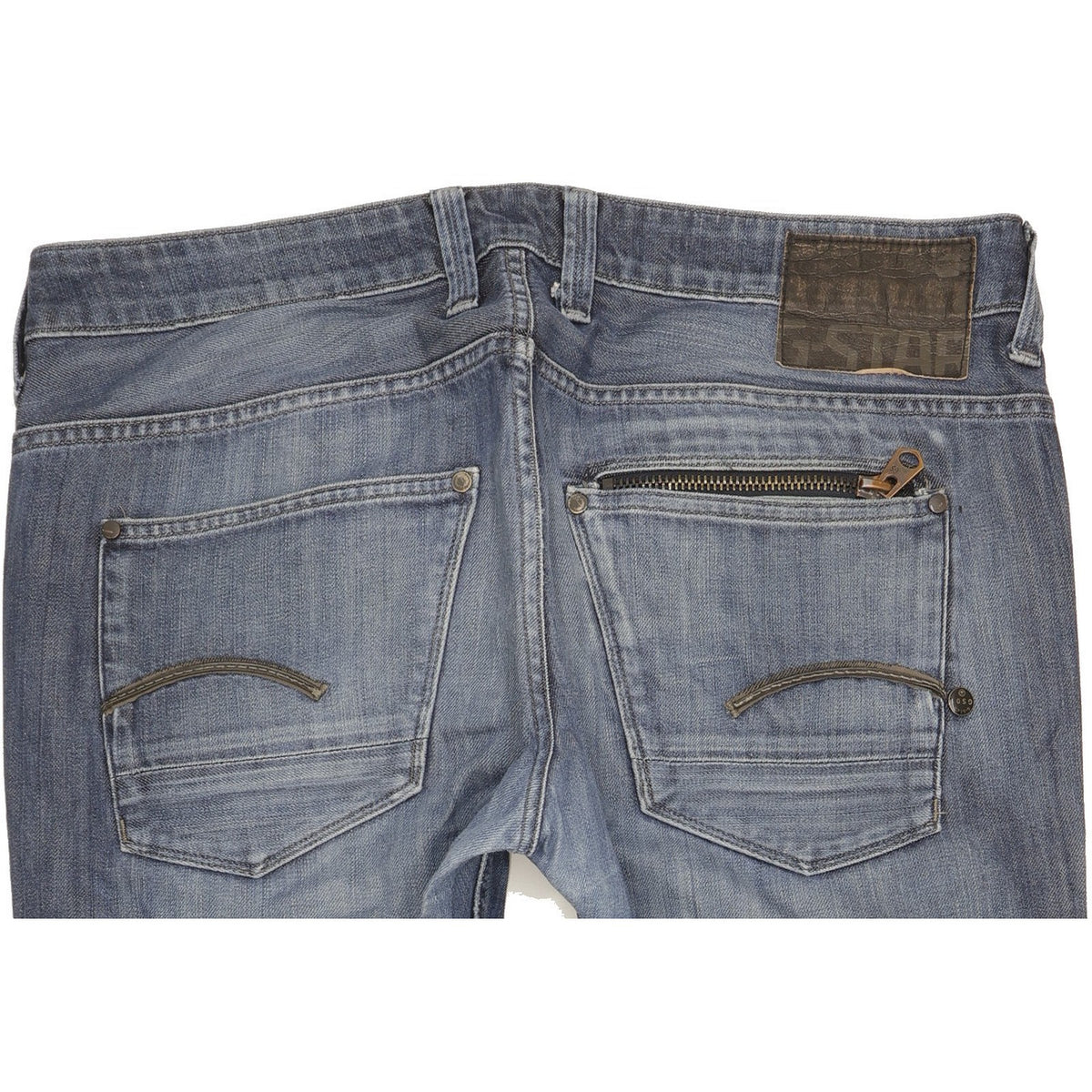 G-Star Attacc Men Blue Straight Slim Jeans W34 L31