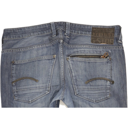 G-Star Attacc Men Blue Straight Slim Jeans W34 L31