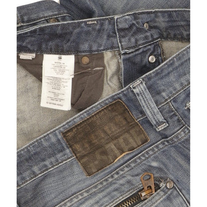 G-Star Attacc Men Blue Straight Slim Jeans W34 L31