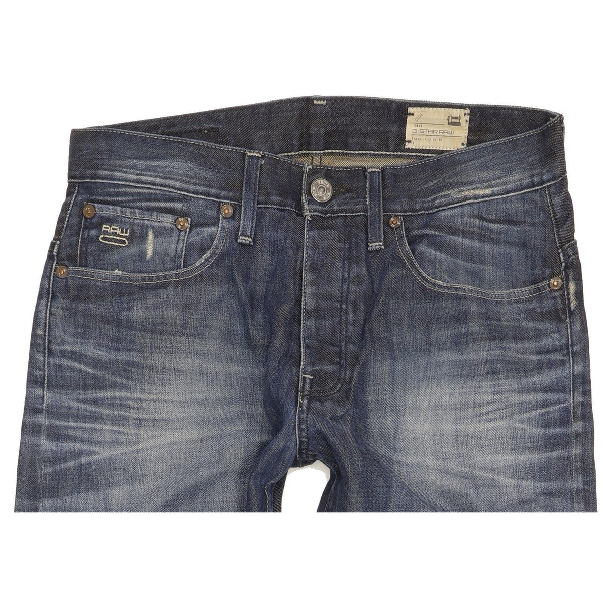 G-Star 3301 Men Blue Straight Regular Jeans W32 L33