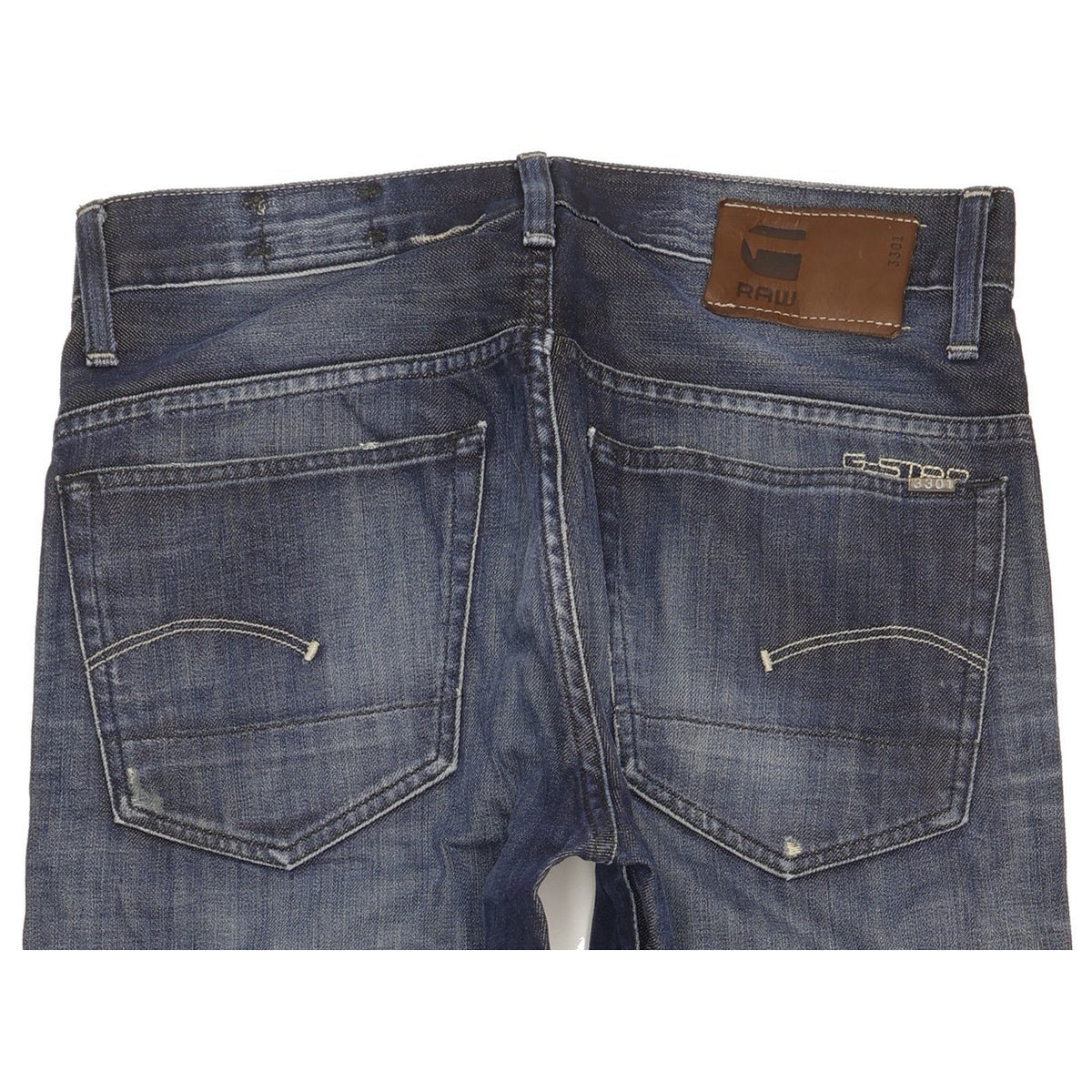 G-Star 3301 Men Blue Straight Regular Jeans W32 L33