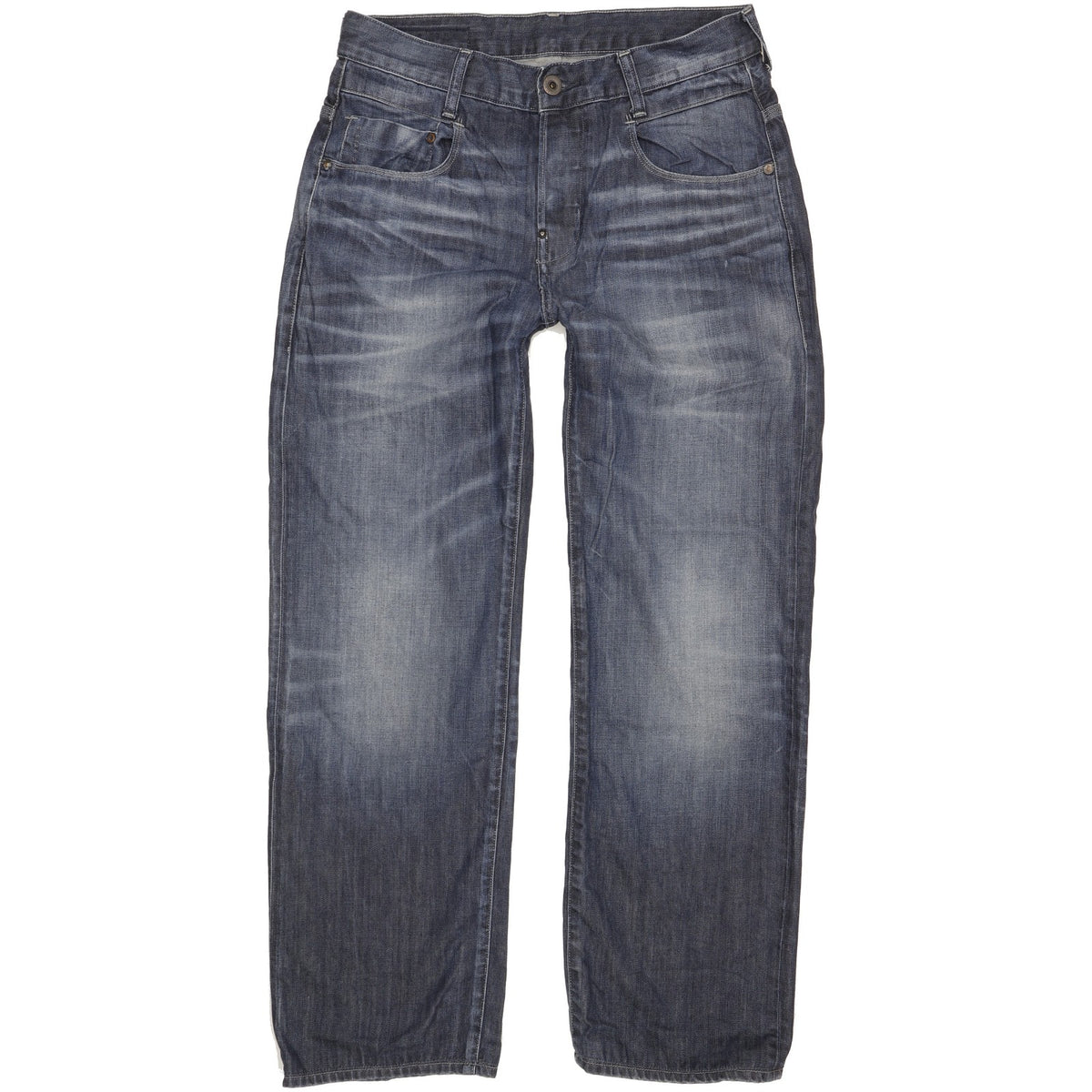G-Star New Radar Men Blue Straight Loose Jeans W32 L30