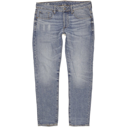 G-Star 3301 Men Blue Straight Slim Jeans W32 L31