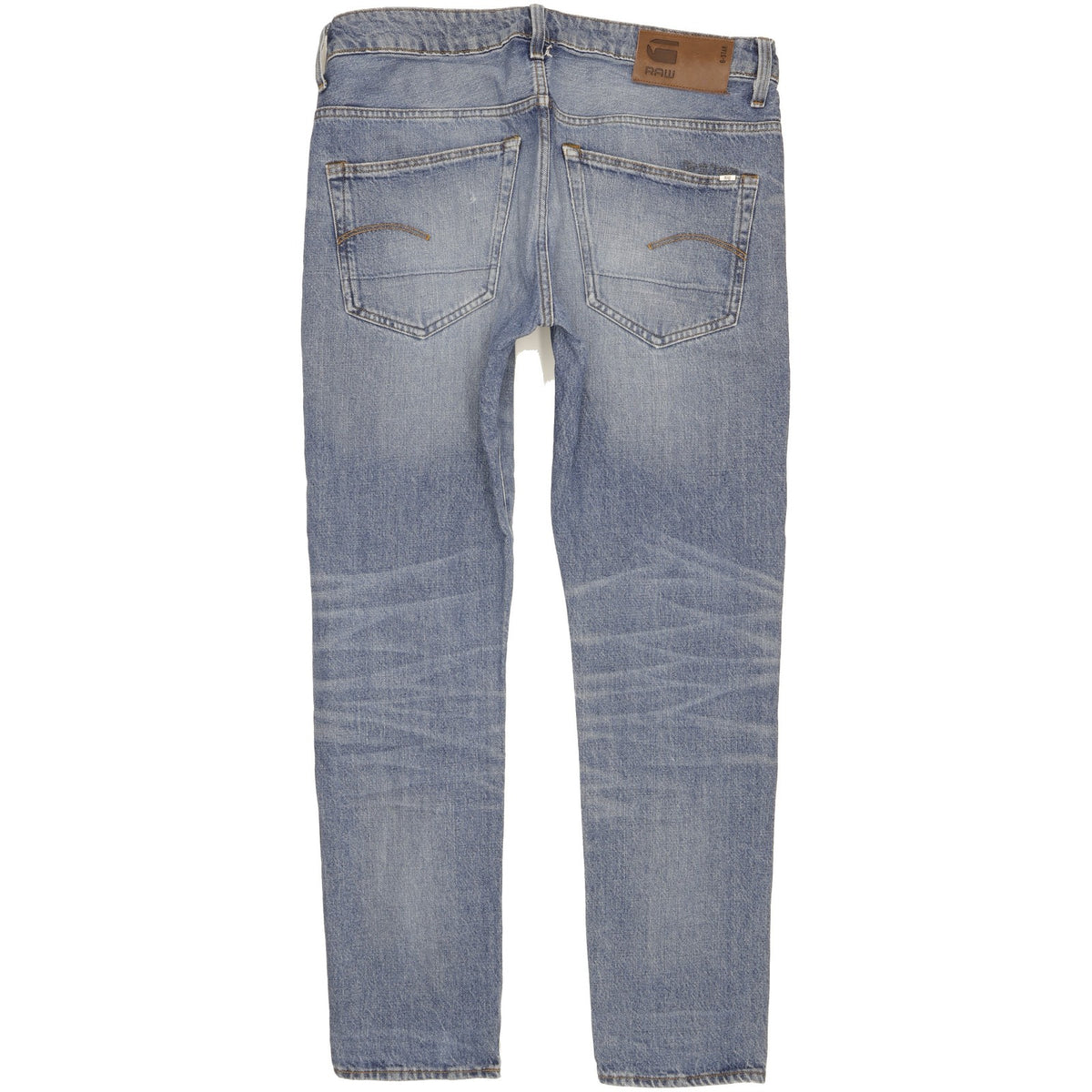 G-Star 3301 Men Blue Straight Slim Jeans W32 L31