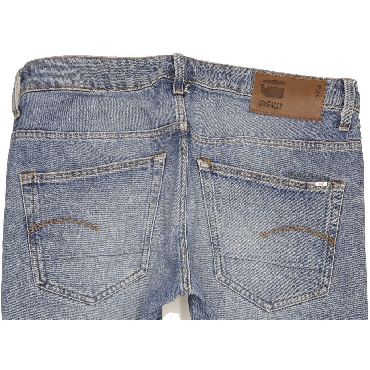 G-Star 3301 Men Blue Straight Slim Jeans W32 L31