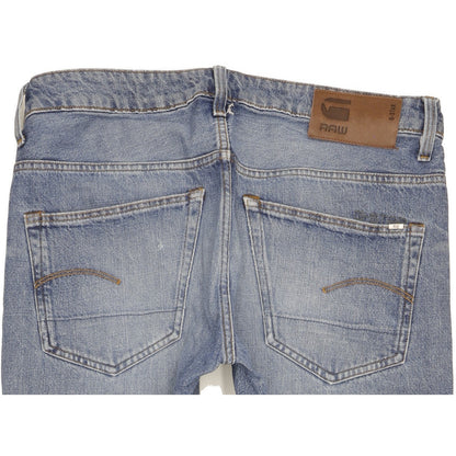 G-Star 3301 Men Blue Straight Slim Jeans W32 L31