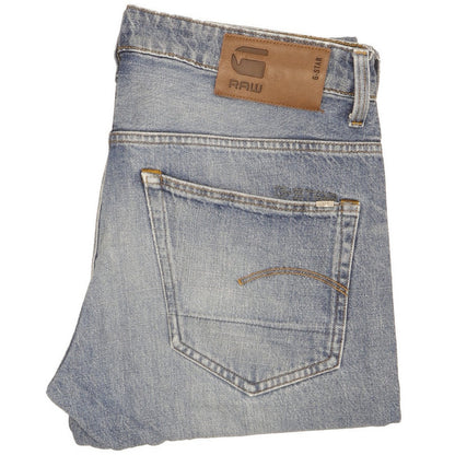 G-Star 3301 Men Blue Straight Slim Jeans W32 L31