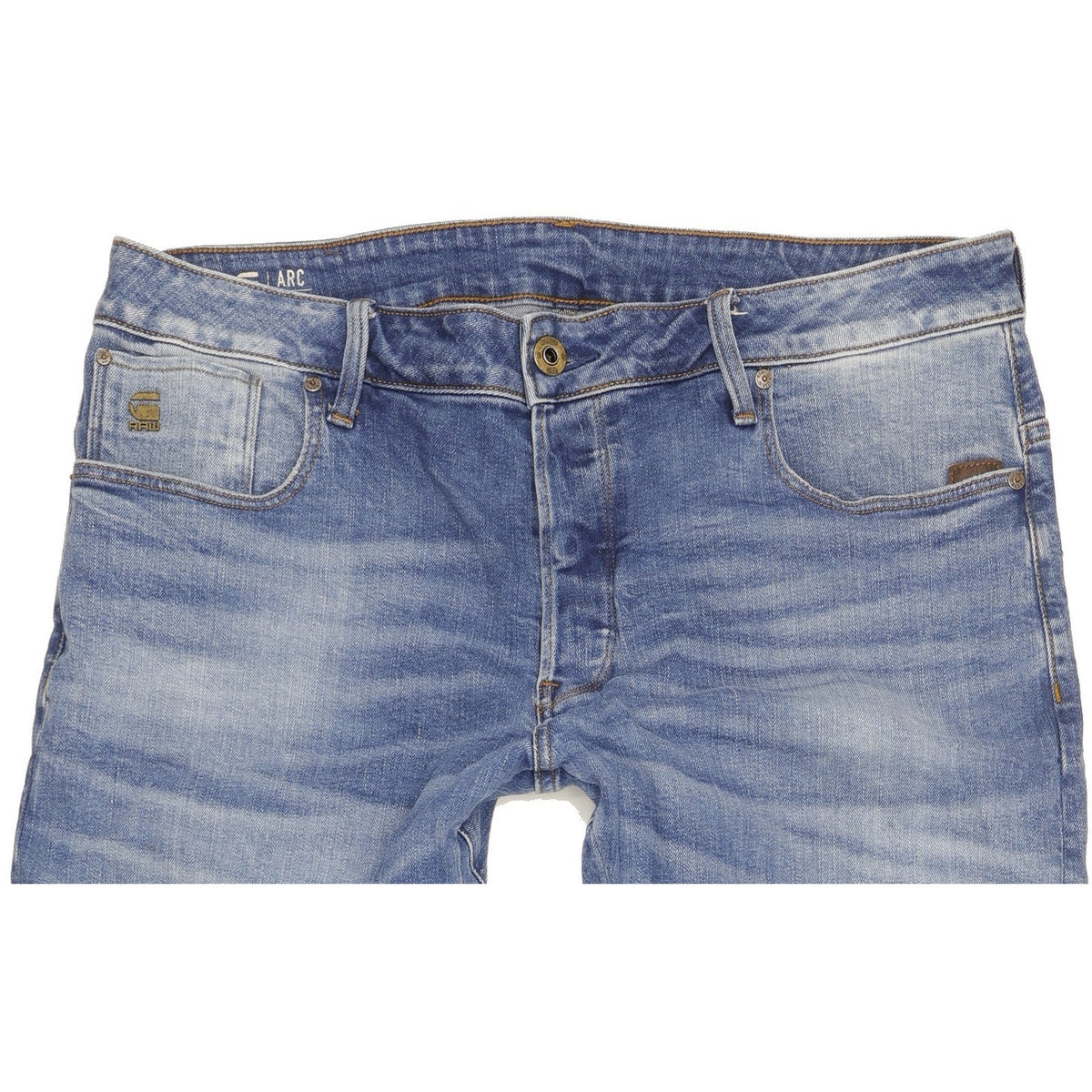 G-Star Arc 3D Men Blue Tapered Slim Stretch Jeans W36 L34