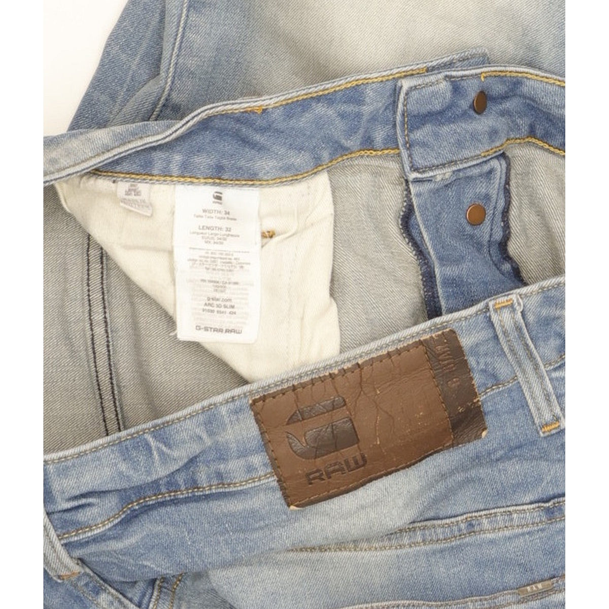 G-Star Arc 3D Men Blue Tapered Slim Stretch Jeans W34 L29