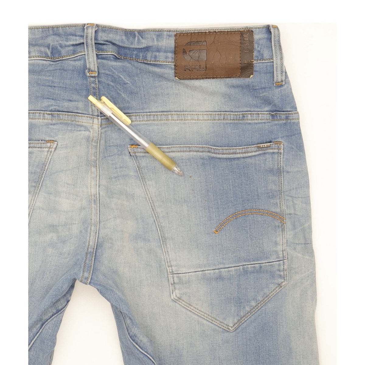 G-Star Arc 3D Men Blue Tapered Slim Stretch Jeans W34 L29
