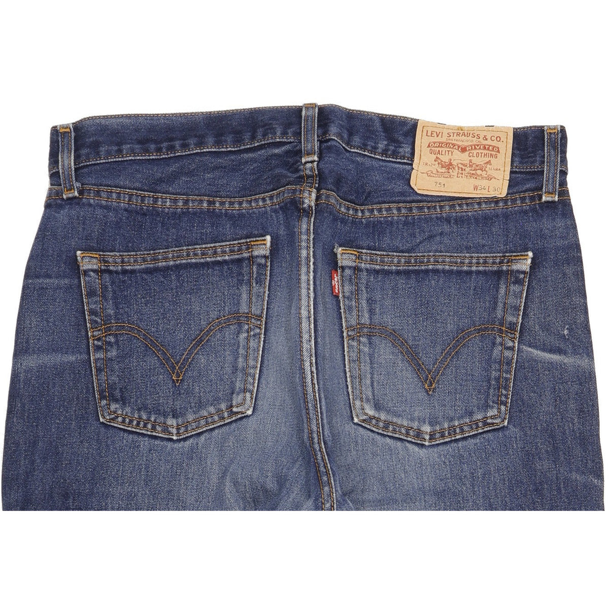 Levi's 751 Men Blue Straight Regular Jeans W34 L29