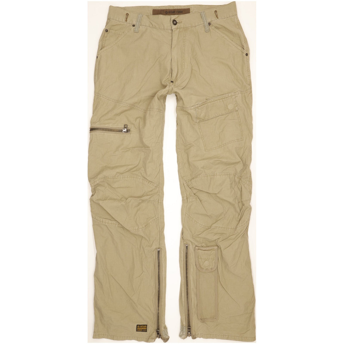 G-Star Army Elwood Men Green Straight Regular Trousers W33 L34