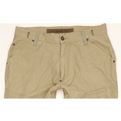 G-Star Army Elwood Men Green Straight Regular Trousers W33 L34