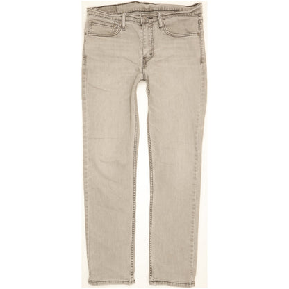 Levi's 511 Men Grey Straight Slim Stretch Jeans W34 L31