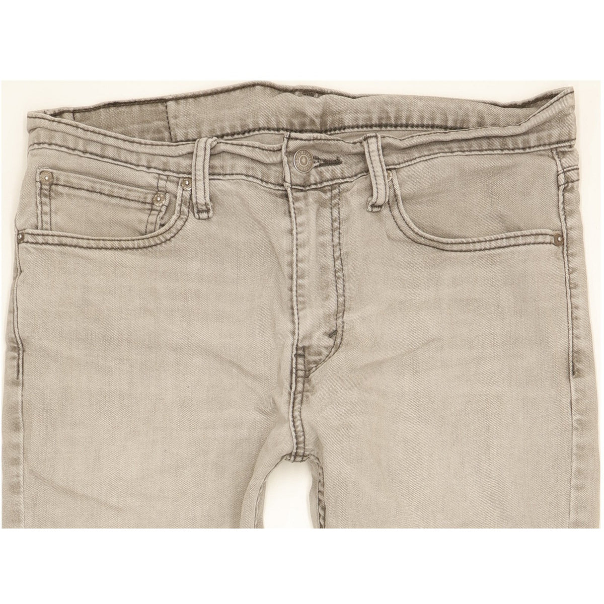 Levi's 511 Men Grey Straight Slim Stretch Jeans W34 L31