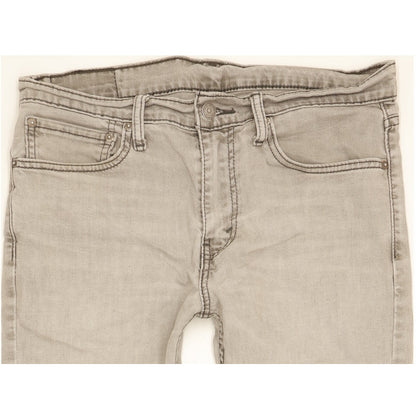 Levi's 511 Men Grey Straight Slim Stretch Jeans W34 L31