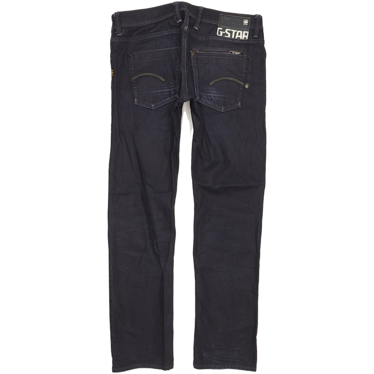 G-Star Attacc Men Navy Straight Slim Jeans W33 L32