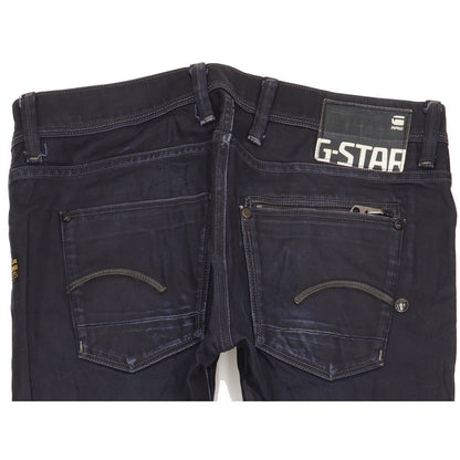 G-Star Attacc Men Navy Straight Slim Jeans W33 L32