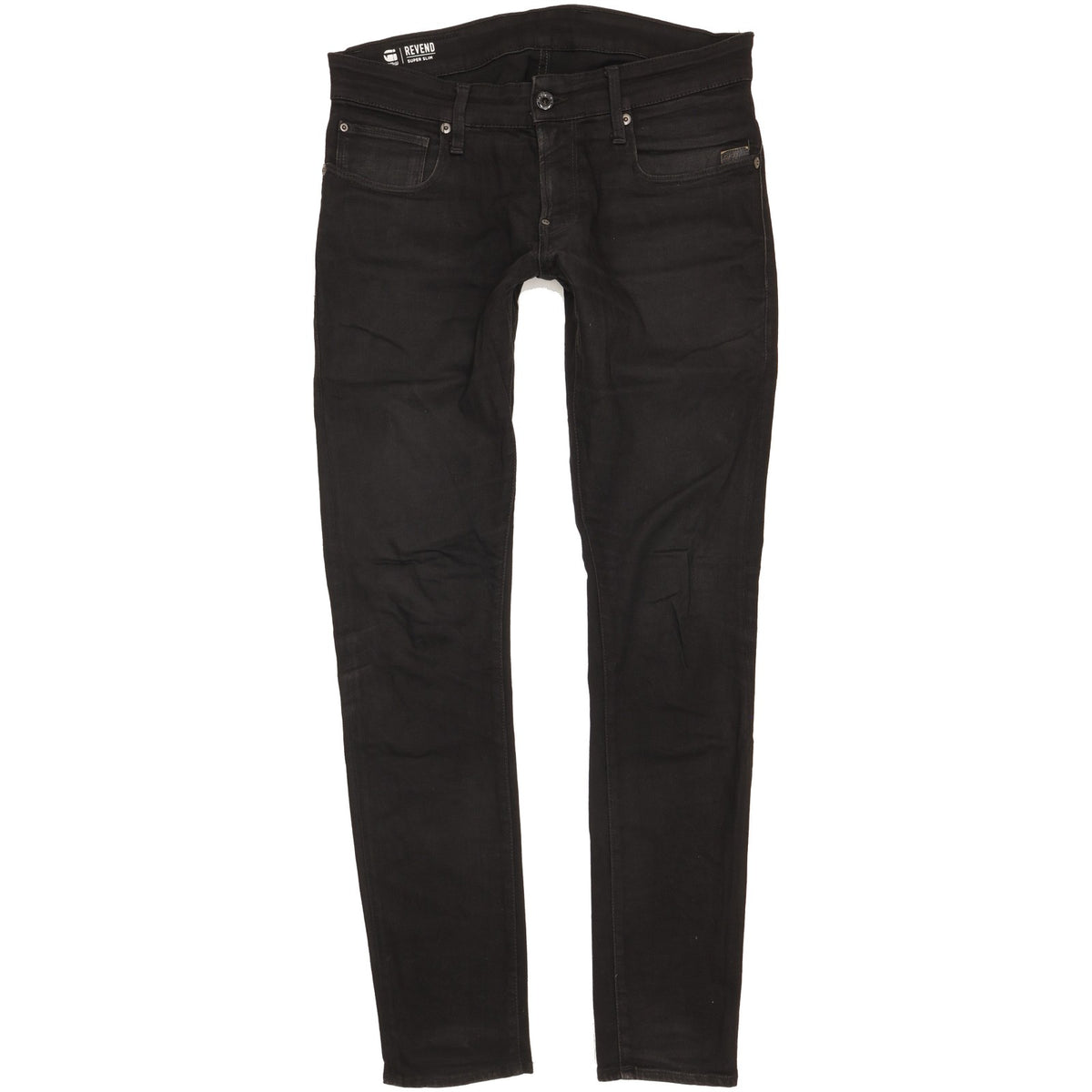 G-Star Revend Men Black Skinny Slim Stretch Jeans W32 L32