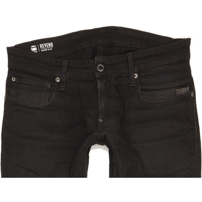 G-Star Revend Men Black Skinny Slim Stretch Jeans W32 L32