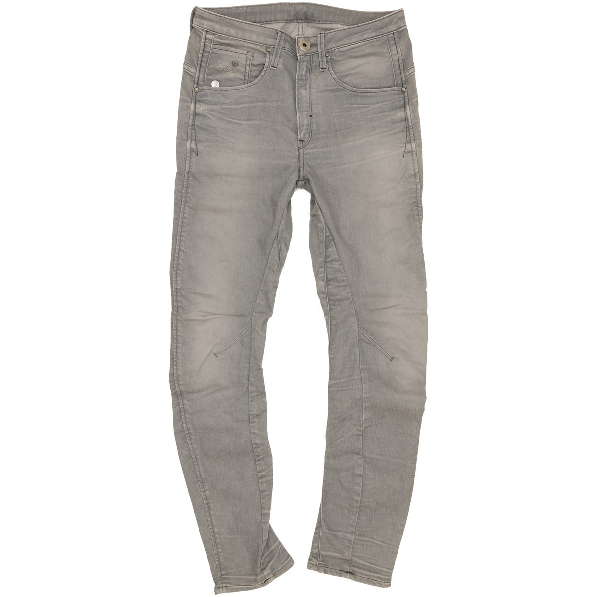 G-Star Arc 3D Women Grey Tapered Slim Stretch Jeans W24 L28